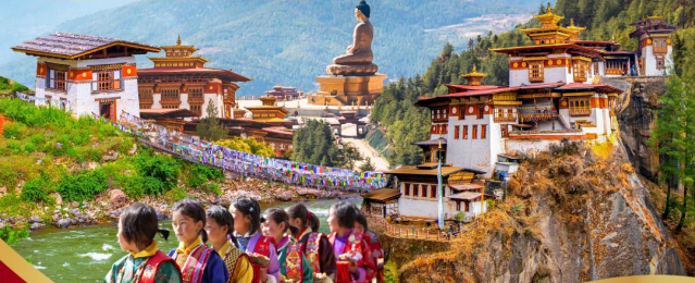 Bhutan ทิมพู พูนาคา พาโร วัดทักซัง